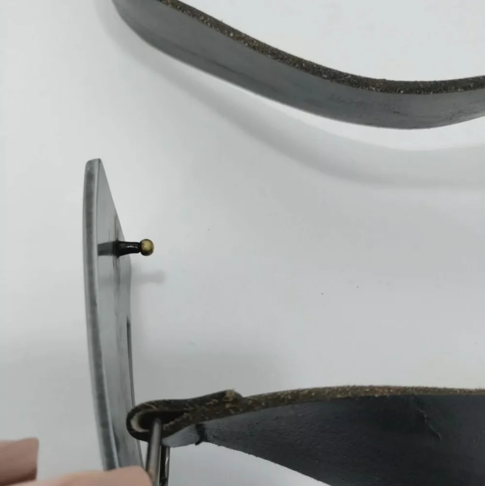 River Island Cassette Heavy Metal Buckle Belt Mens S (36in) - Picture 6 of 9